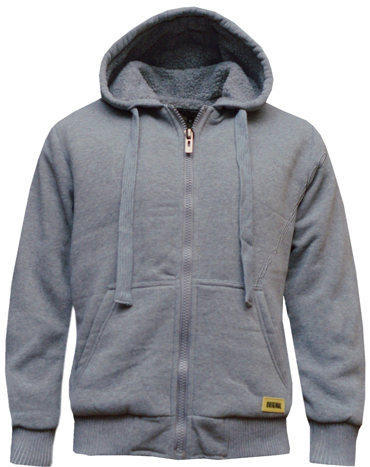Mens/Women Fur Lined Sherpa Hoodie Hooded Top/ Winter Warmer M - XXL