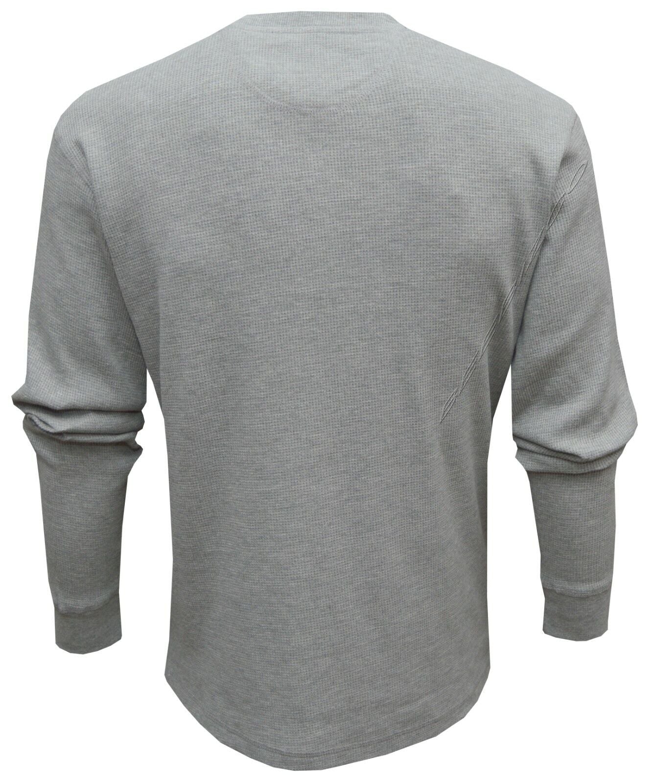 Beebizco Henley Waffle Knit Long Sleeve T-shirt