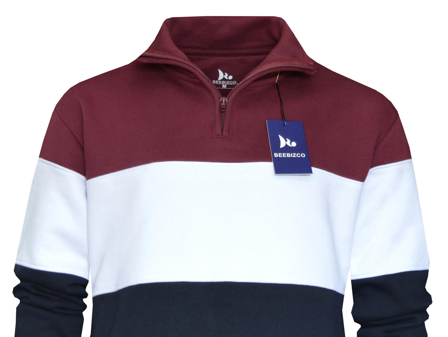 Beebizco ColourBlock Quarter Zip Jumper