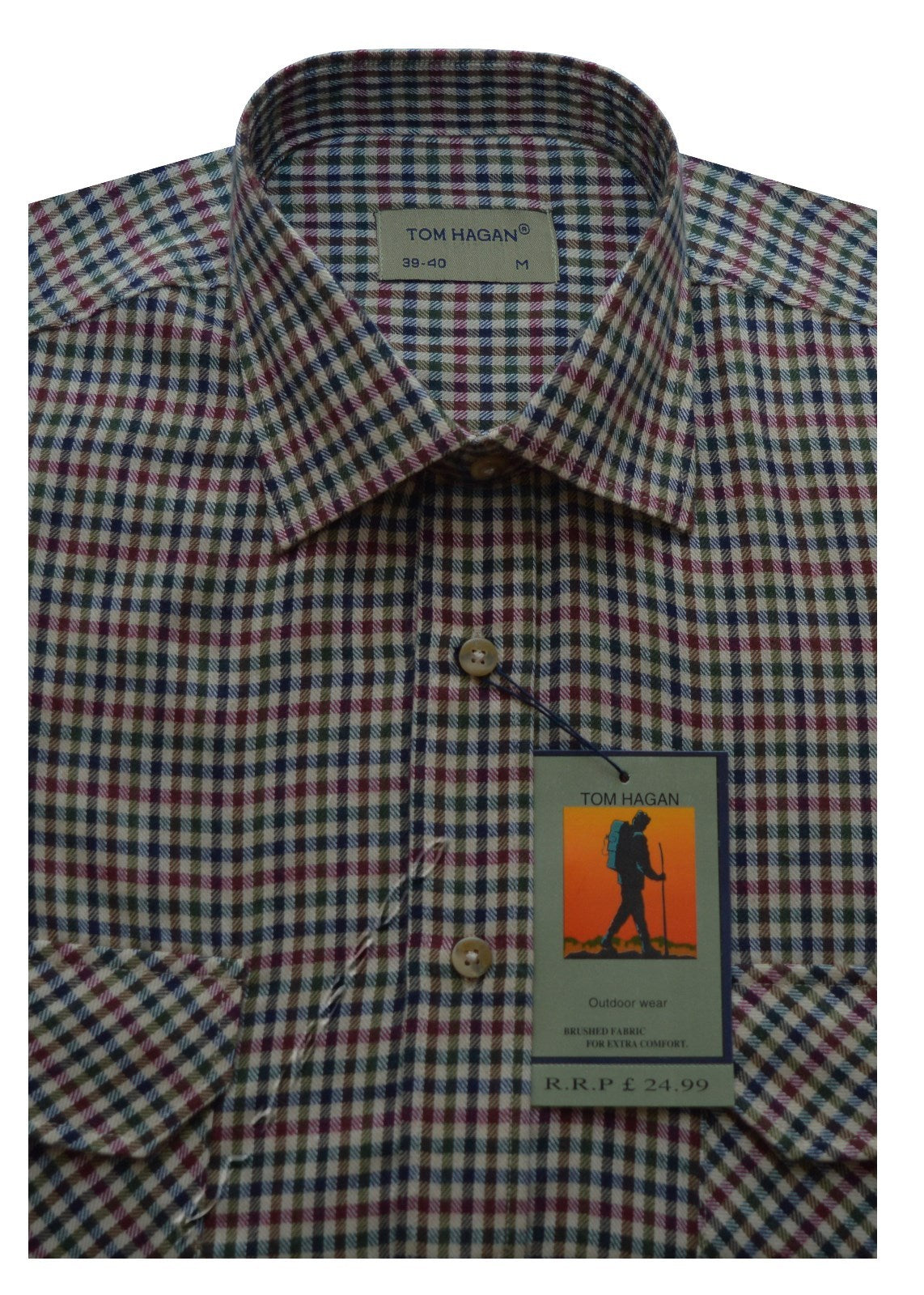 Mens Traditional Country Classics Long Sleeve Check Shirts M - 6XL By Tom Hagan