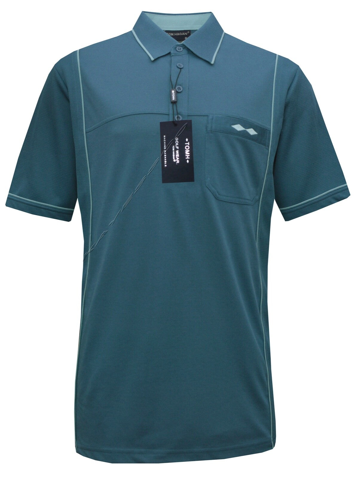 Mens Short Sleeve Golf  Polo Shirt Top Casual with Pocket M - 6XL by Tom Hagan