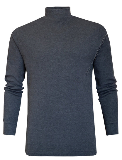 Mens Mock Neck Lightweight Baselayer Turtle Funnel Neck Winter Golf Top M - 3XL
