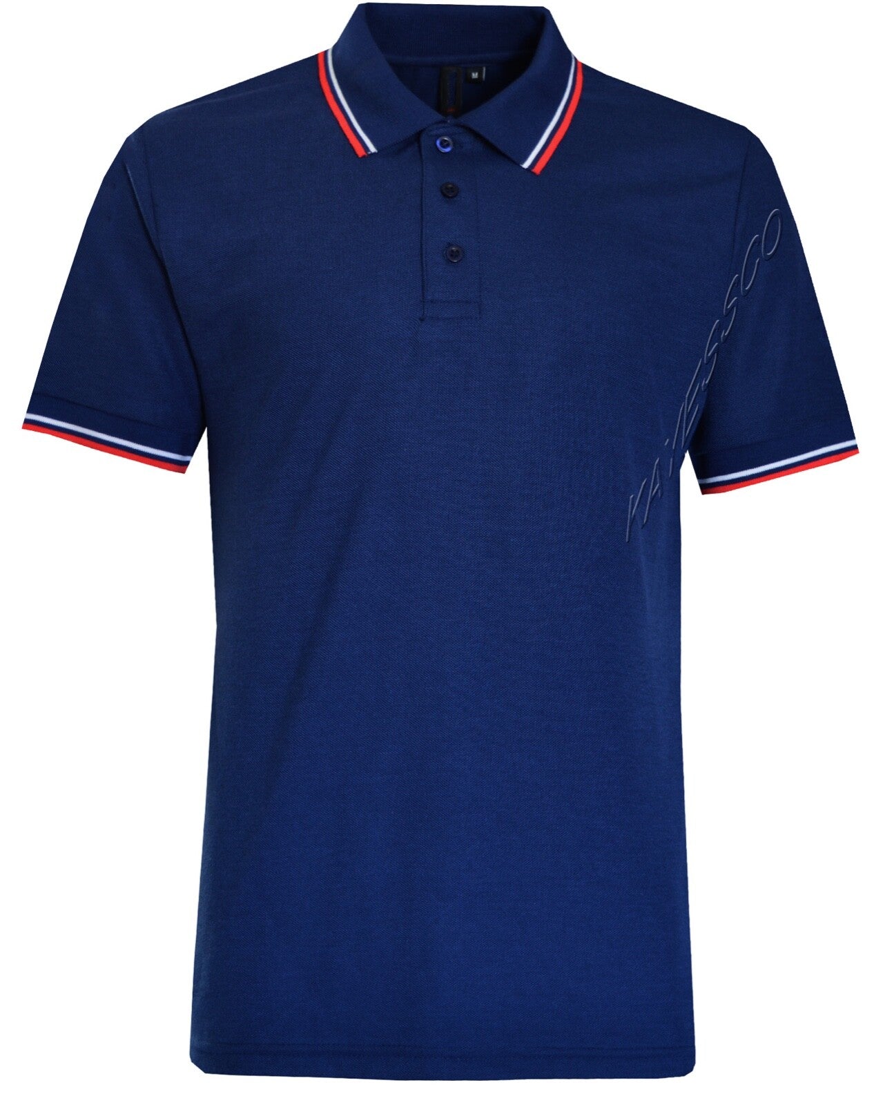 Mens Short Sleeve Polo Shirt Plain Pique Double Tipping Collar Causal Top M-XXL