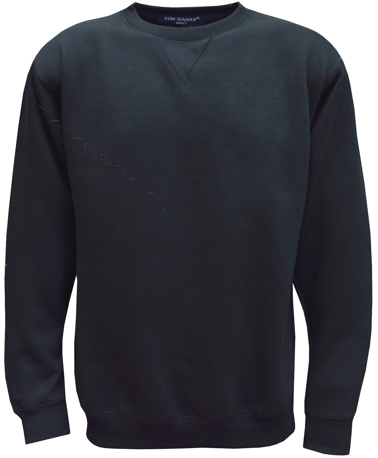  Mens Plain Casual Work Sweatshirt Gym Sports Sweater Top 3XL-5XL By Tom Hagan
