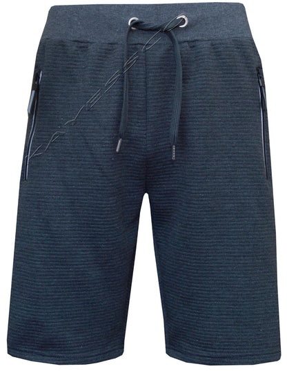 Mens Plain Sports Running GYM Training Elastic Jogging Fleece Shorts Zip Pockets