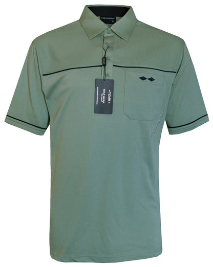 New Mens Short Sleeve Golf Polo Shirt T- Shirt Top Casual M - 6XL by Tom Hagan