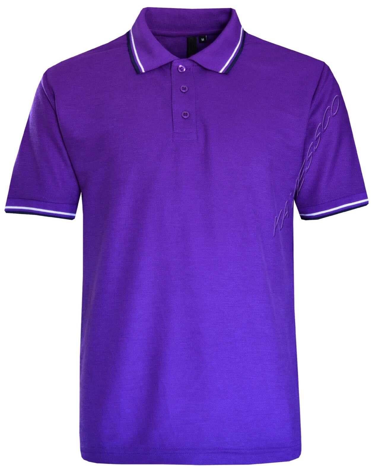 Mens Short Sleeve Polo Shirt Plain Pique Double Tipping Collar Causal Top M-XXL