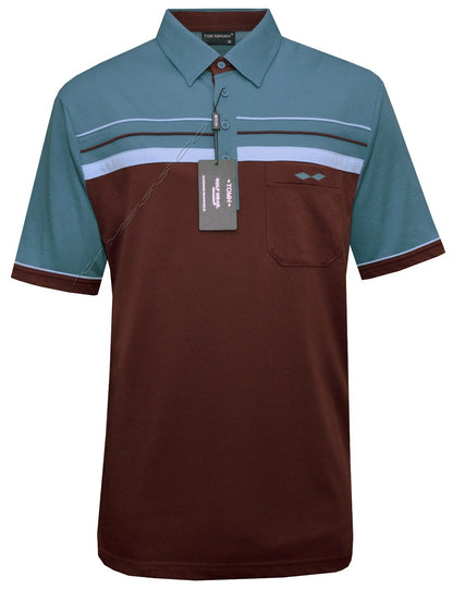 New Mens Short Sleeve Golf Polo Shirt T- Shirt Top Casual M - 6XL by Tom Hagan