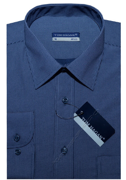 Small Check/Stripe Shirts Long Sleeve Casual Button Up with Pocket by Tom Hagan
