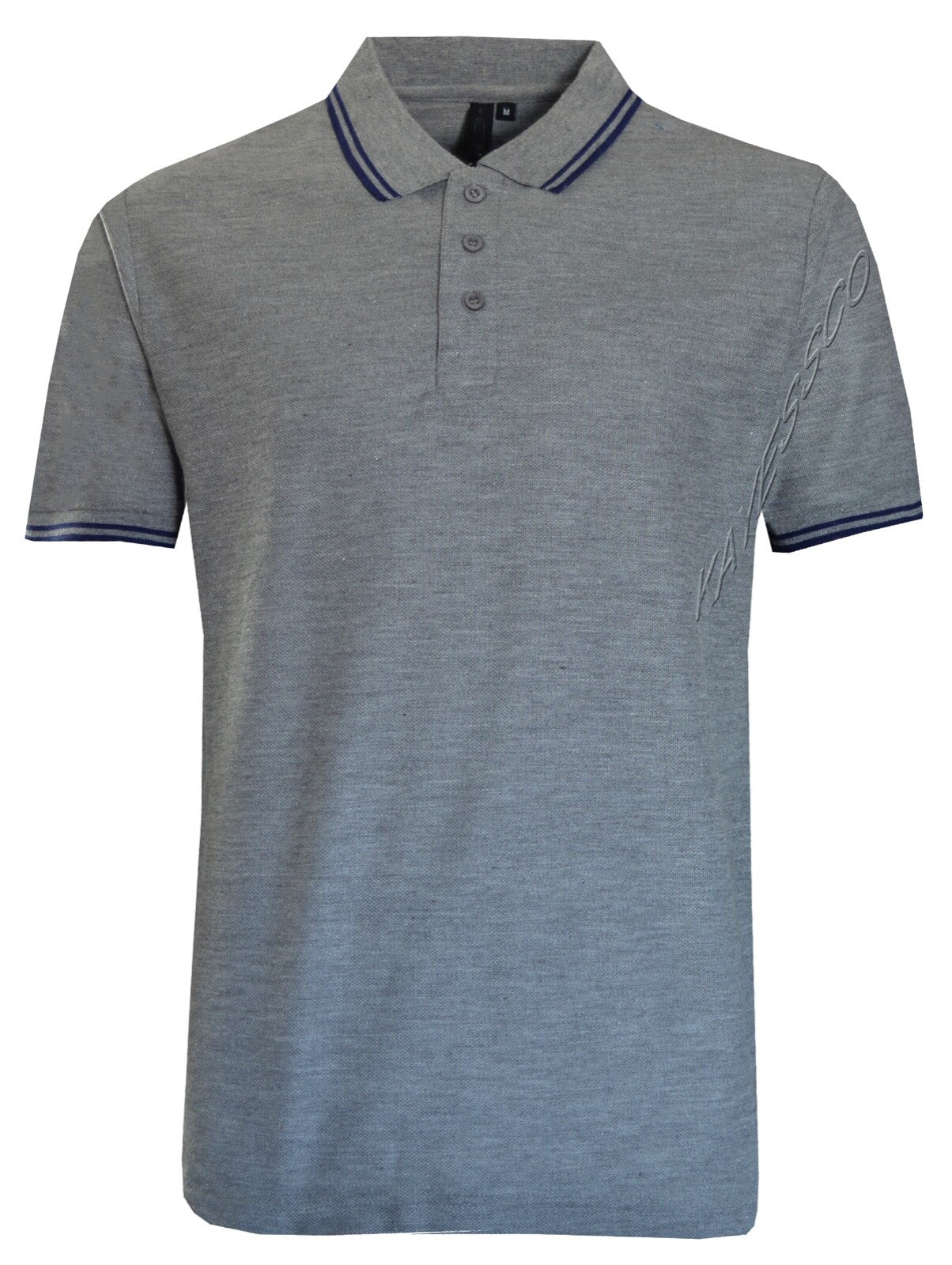 Mens Short Sleeve Polo Shirt Plain Pique Double Tipping Collar Causal Top M-XXL
