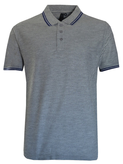 Mens Short Sleeve Polo Shirt Plain Pique Double Tipping Collar Causal Top M-XXL