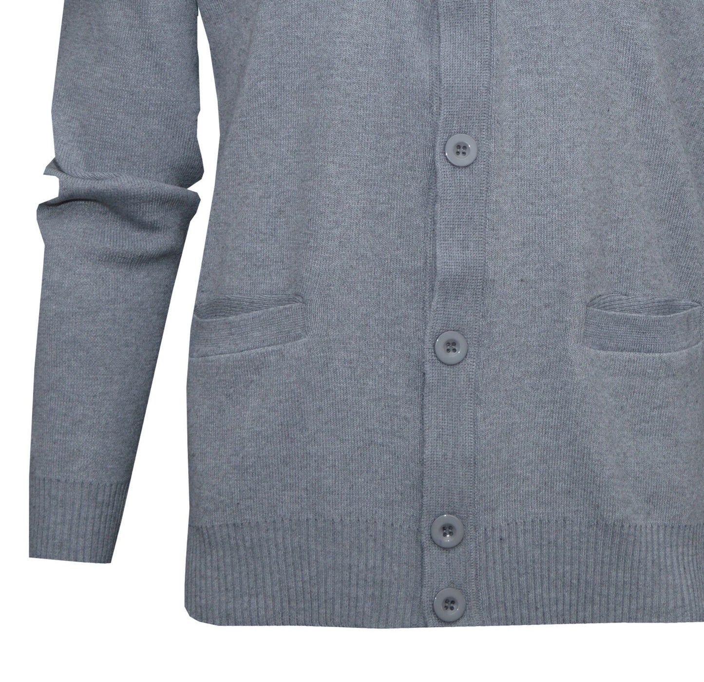 Button Up Cardigan Plain V Neck Knitted Classic Sweater Jumper Casual Top M-2XL