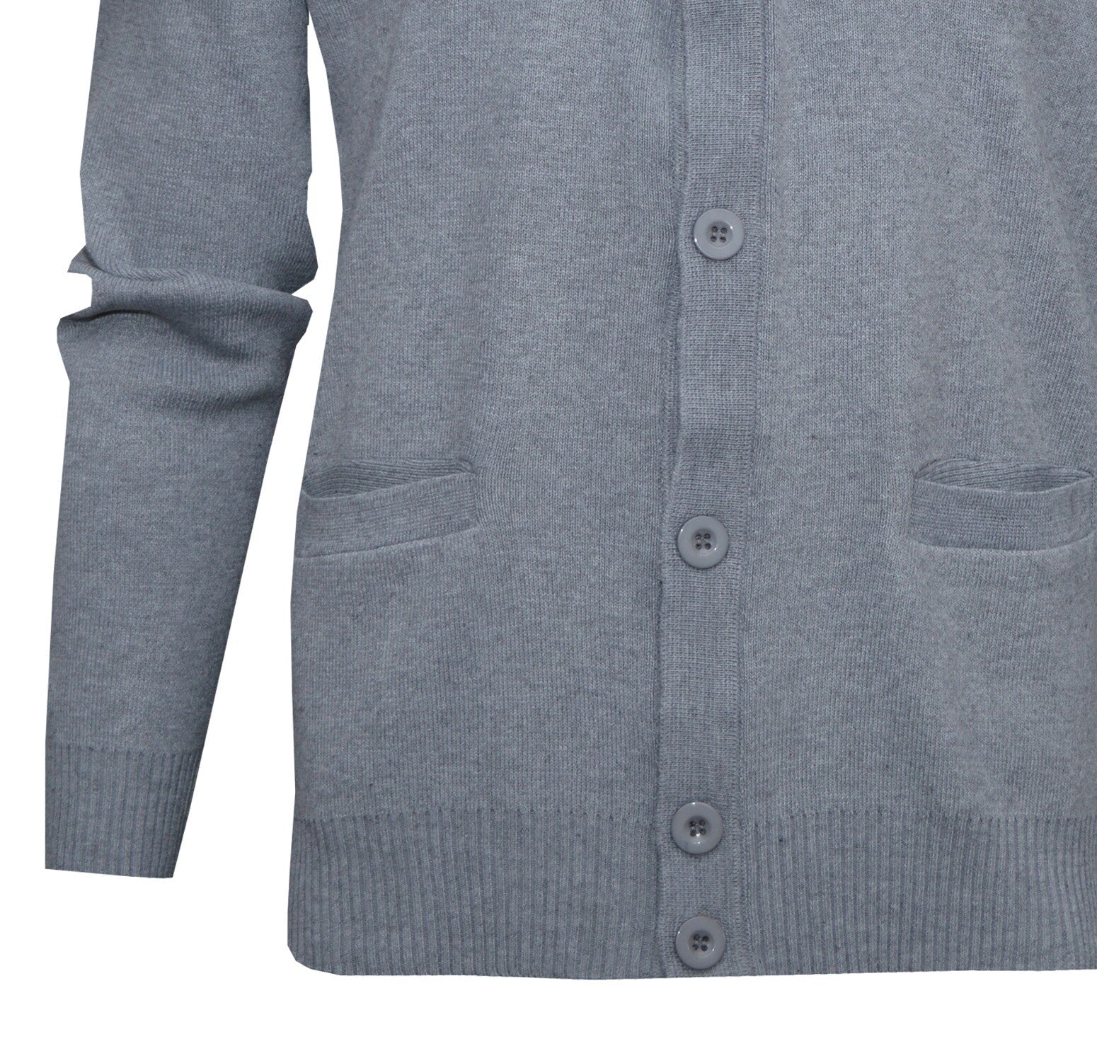 Button Up Cardigan Plain V Neck Knitted Classic Sweater Jumper Casual Top M-2XL