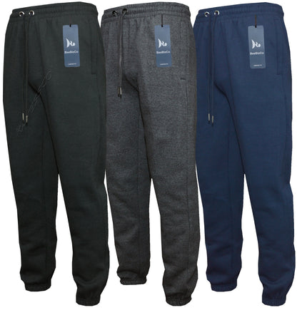 Mens Jogging Bottom Fleece Joggers Casual Trousers With Zip Pockets M - 6XL