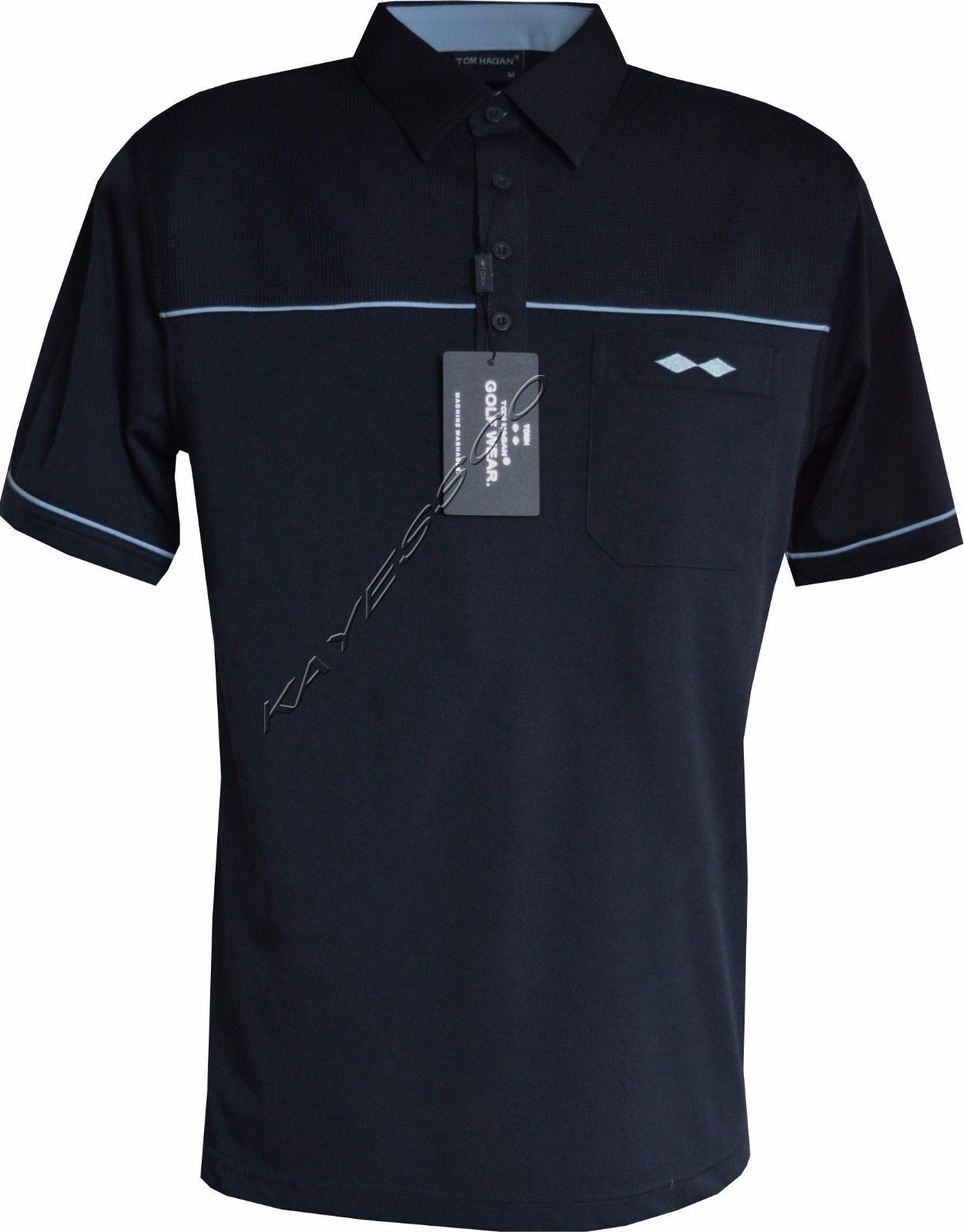 New Mens Short Sleeve Golf Polo Shirt T- Shirt Top Casual M - 6XL by Tom Hagan