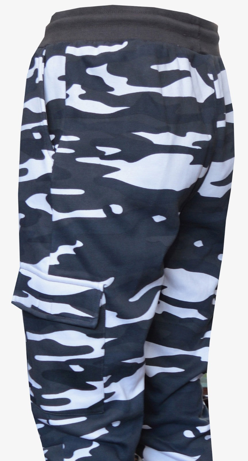 Camouflage Cargo Joggers Slim Fit Bottoms Fleece Casual Sweatpants by Beebizco