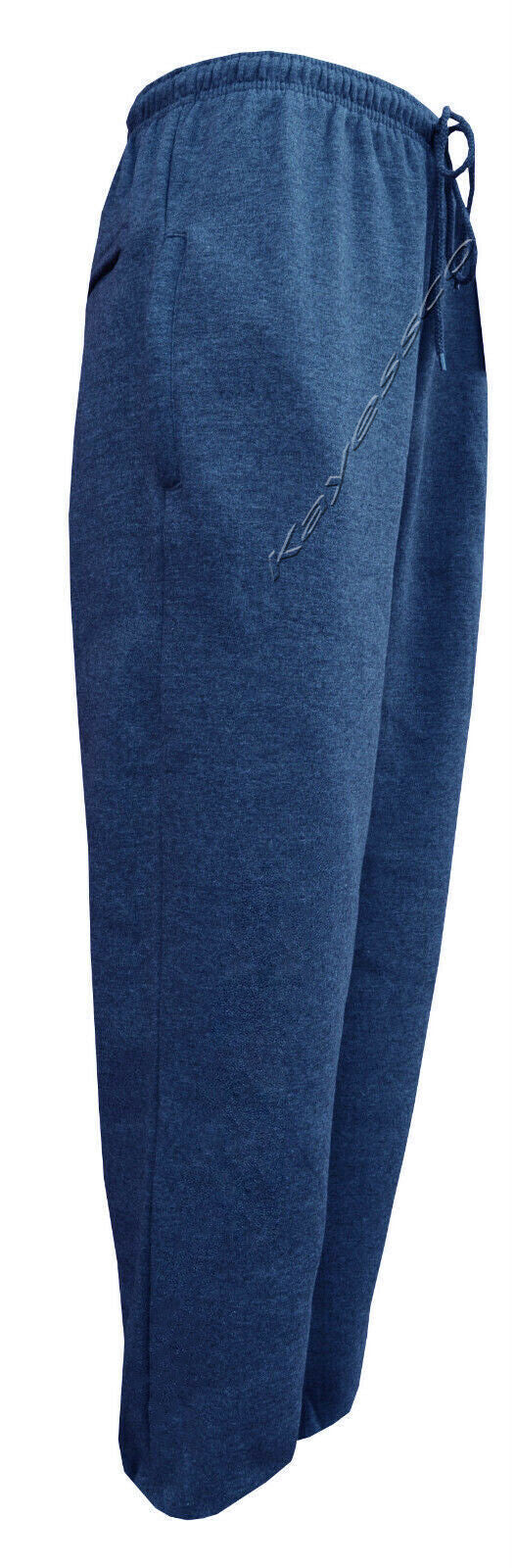 Mens/Ladies Open Hem Jogging Bottom Fleece Joggers Casual Trousers M - 6XL