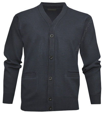 Button Up Cardigan Plain V Neck Knitted Classic Sweater Jumper Casual Top M-2XL