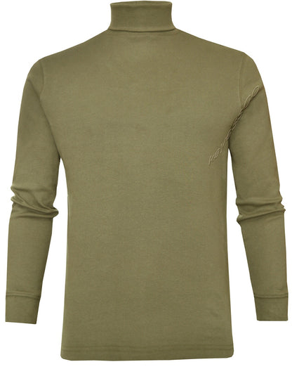 Mens Roll Neck Lightweight Baselayer Turtle Funnel Neck Winter Golf Top M - 3XL