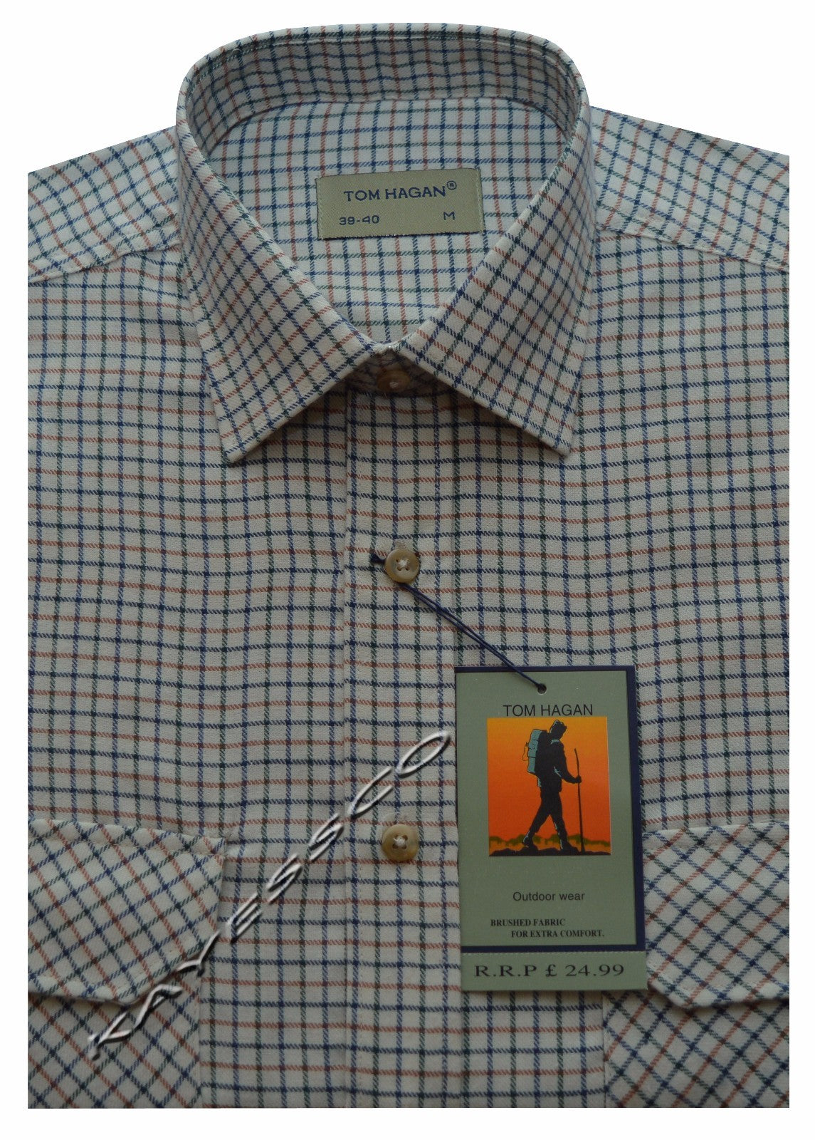 Mens Traditional Country Classics Long Sleeve Check Shirts M - 6XL By Tom Hagan