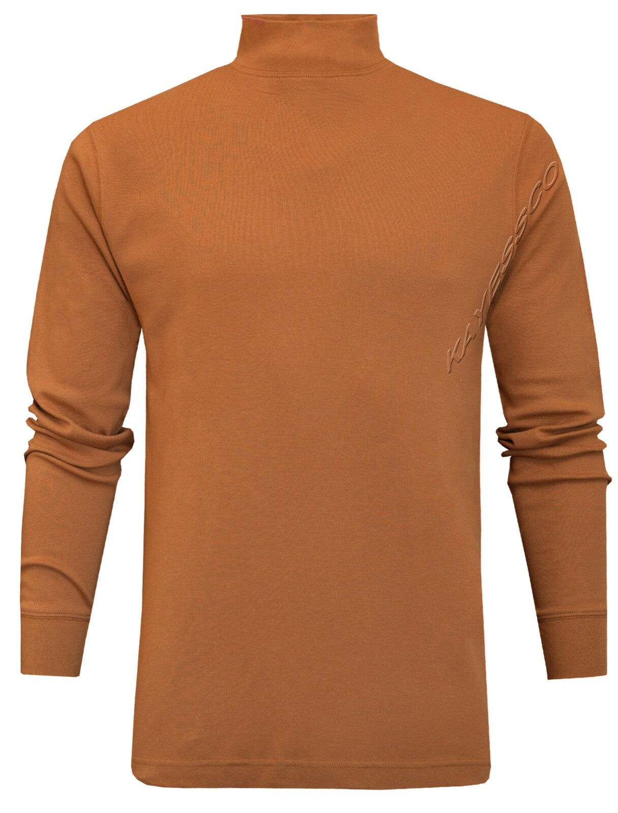 Mens Mock Neck Lightweight Baselayer Turtle Funnel Neck Winter Golf Top M - 3XL