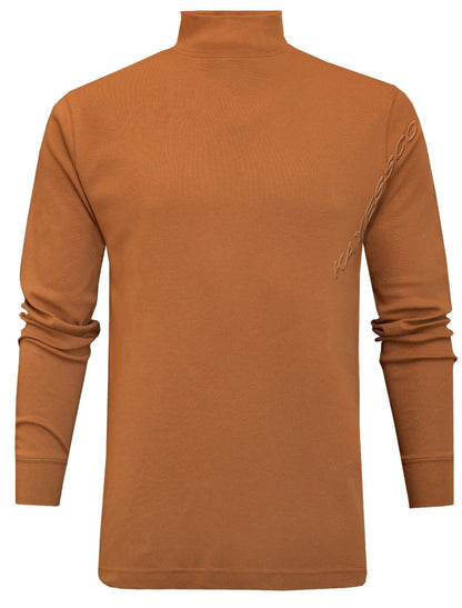Mens Mock Neck Lightweight Baselayer Turtle Funnel Neck Winter Golf Top M - 3XL