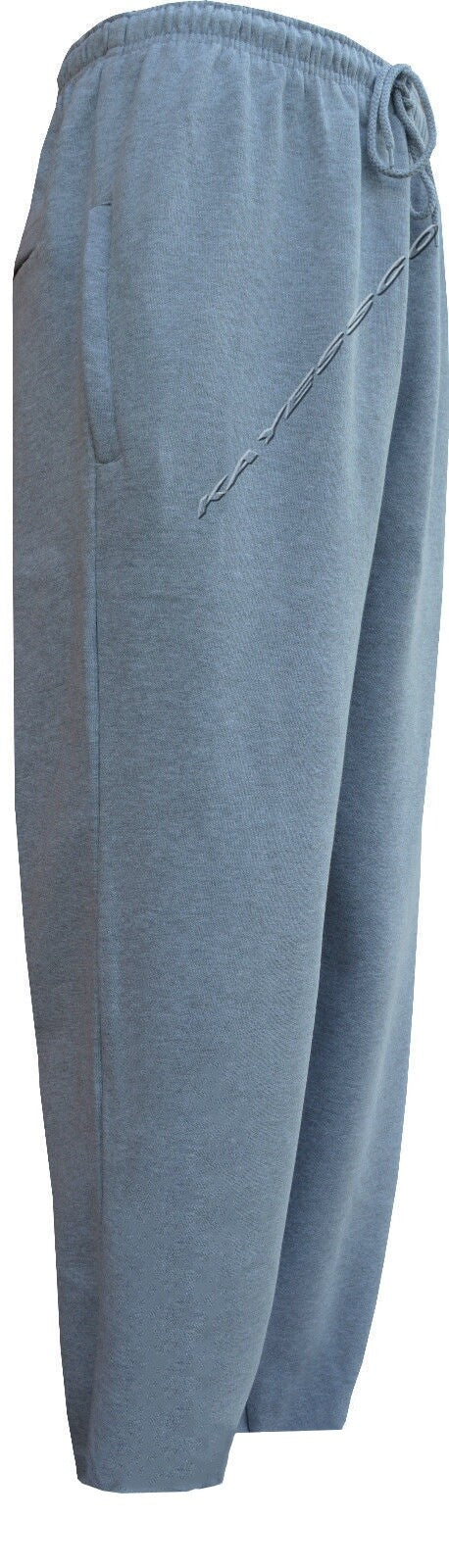 Mens/Ladies Open Hem Jogging Bottom Fleece Joggers Casual Trousers M - 6XL