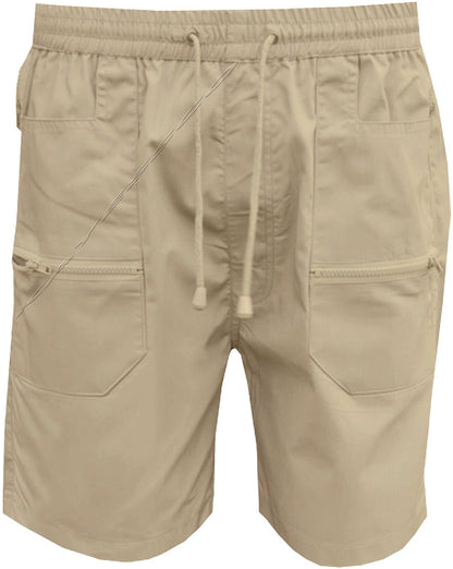 Mens Plain Casual Shorts Summer Elasticated Walking Action 3XL-5XL By Tom Hagan