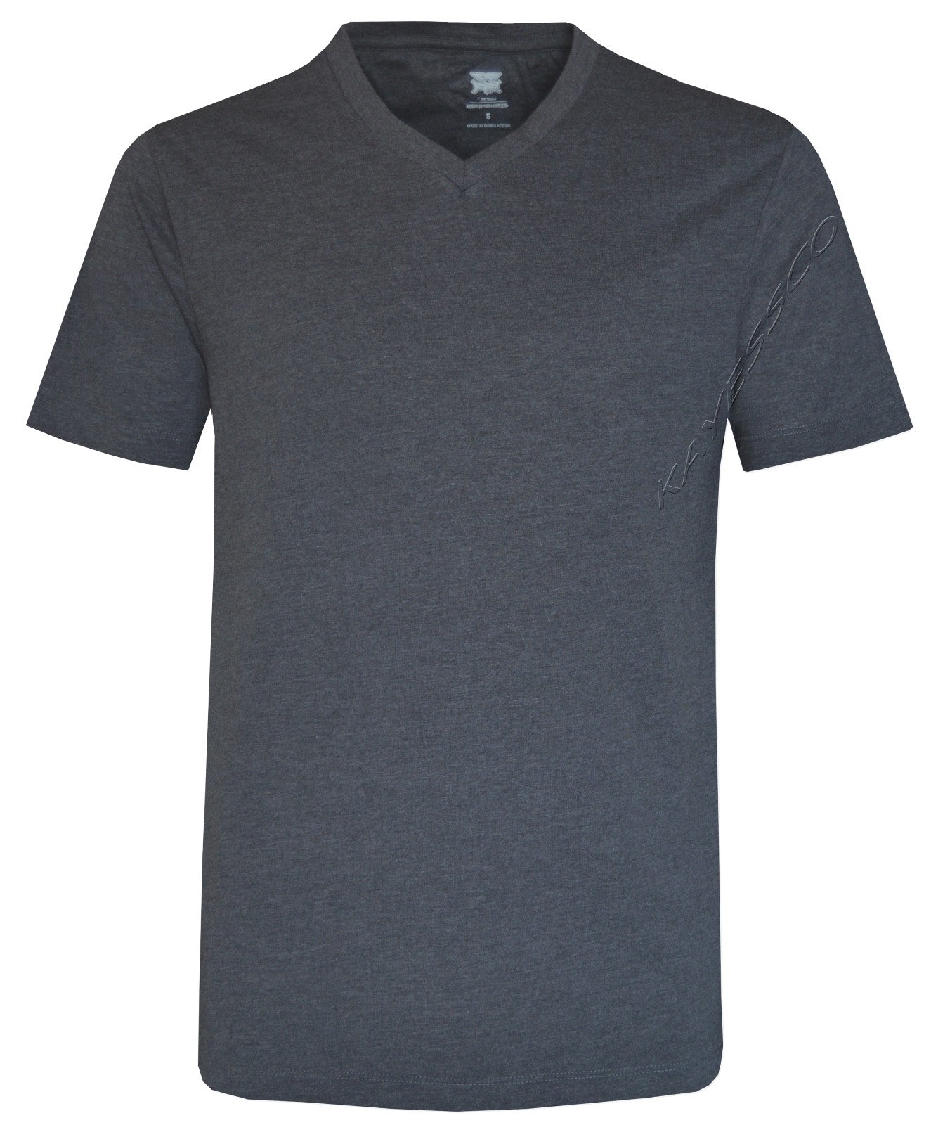 3 Pack V-Neck T-shirts Short Sleeve Plain Tops Classic Essential Tees Multipack