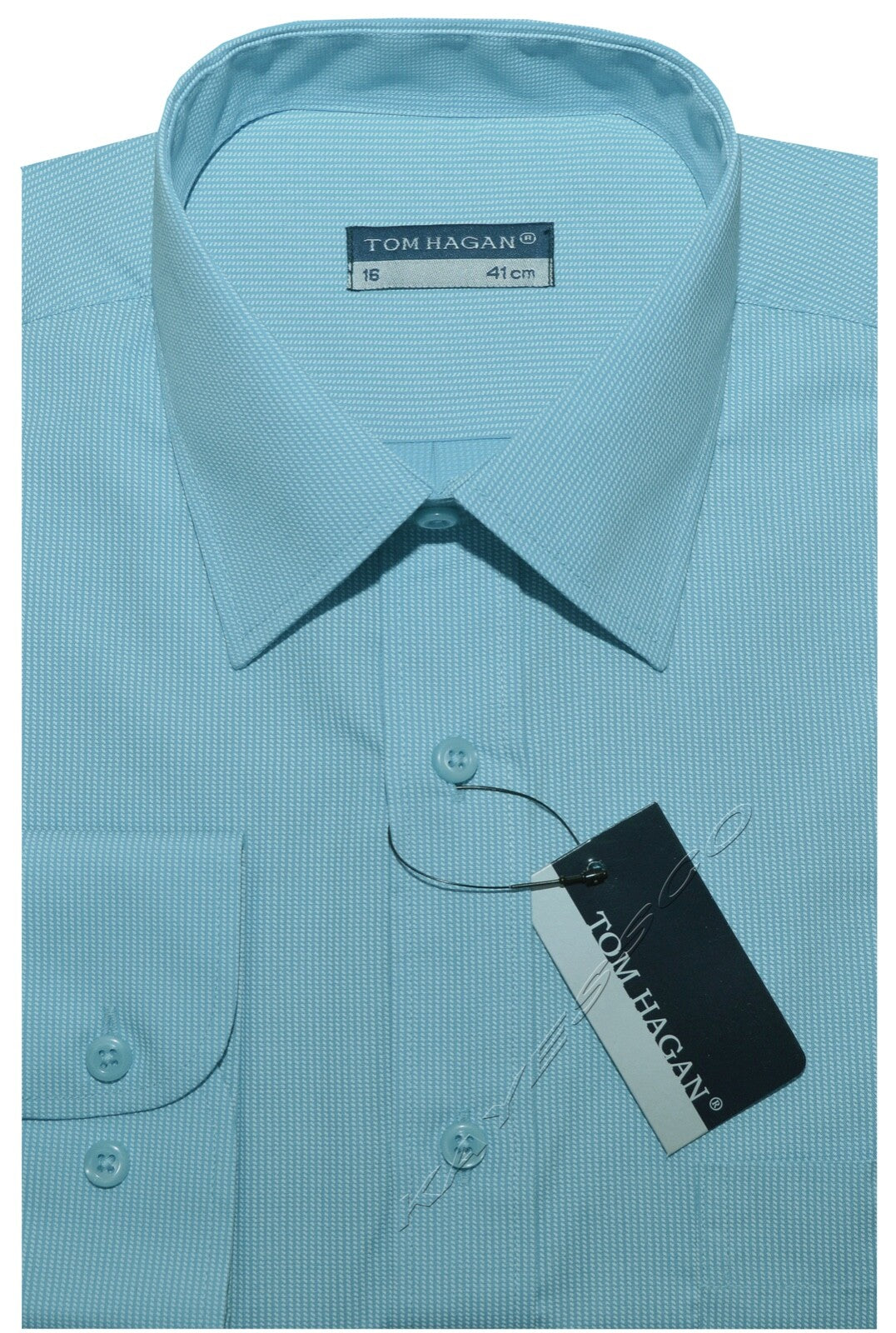 Small Check/Stripe Shirts Long Sleeve Casual Button Up with Pocket by Tom Hagan