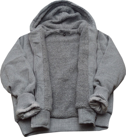 Mens/Women Fur Lined Sherpa Hoodie Hooded Top/ Winter Warmer M - XXL