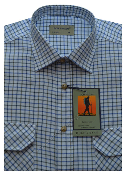 Mens Traditional Country Classics Long Sleeve Check Shirts M - 6XL By Tom Hagan