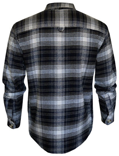 Flannel Shirt Lumberjack Yarn Dyed Check Brushed 100% Cotton w/ 4 Pockets S-XXL