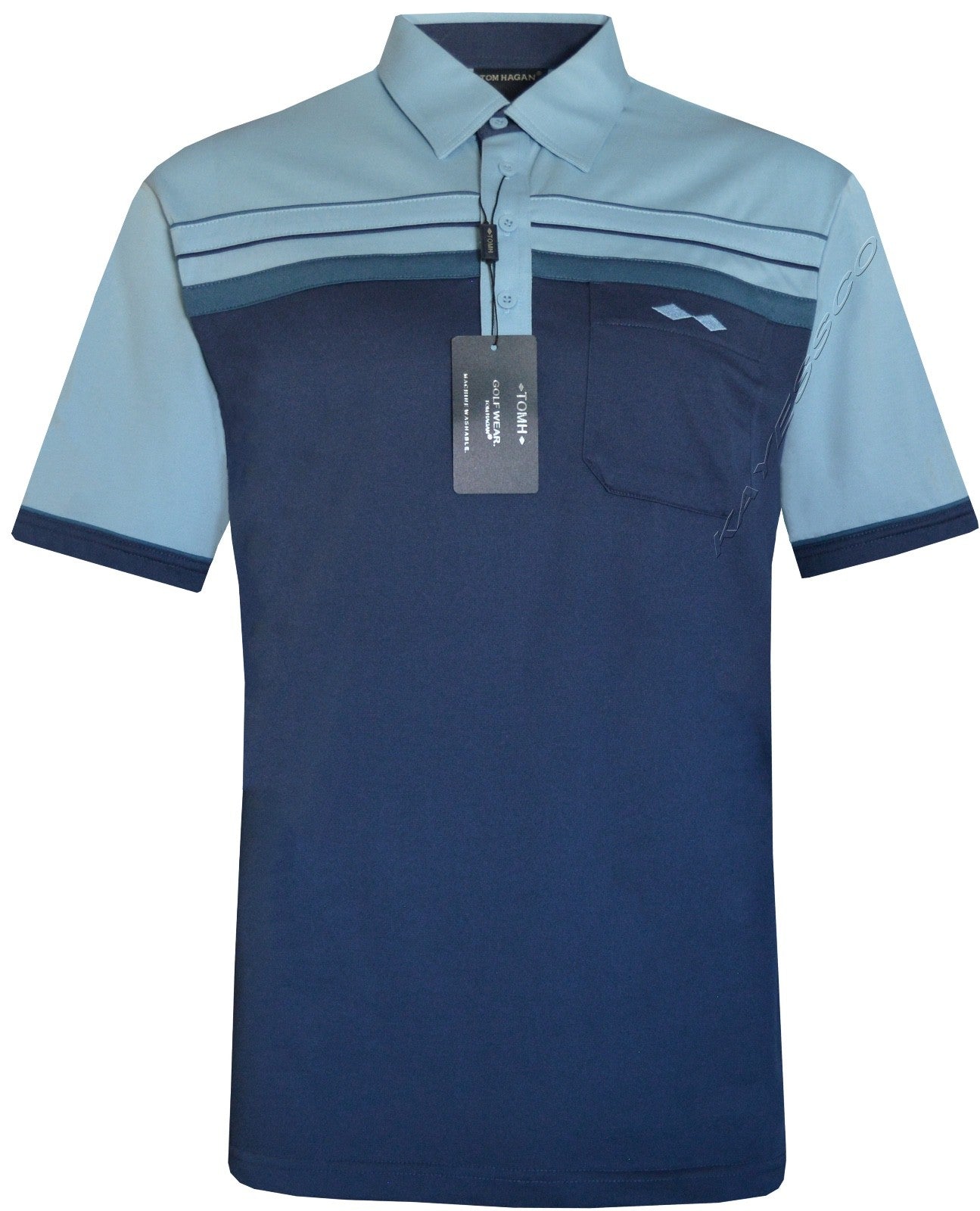 New Mens Short Sleeve Golf Polo Shirt T- Shirt Top Casual M - 6XL by Tom Hagan