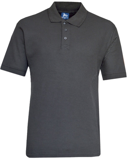 Mens Short Sleeve Polo Shirt Waffle Knit Casual Cotton Mix Thin Summer Top M-3XL