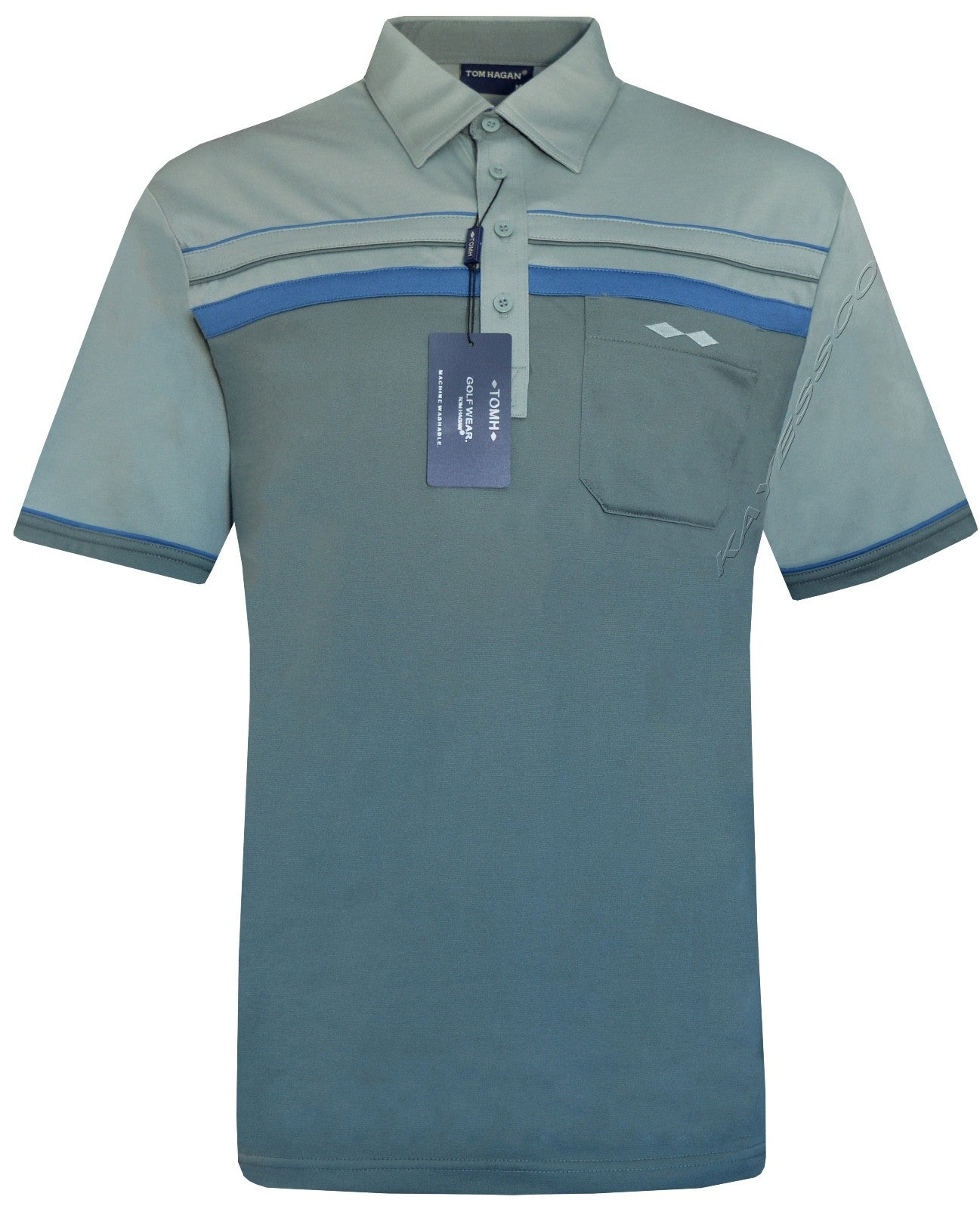 New Mens Short Sleeve Golf Polo Shirt T- Shirt Top Casual M - 6XL by Tom Hagan