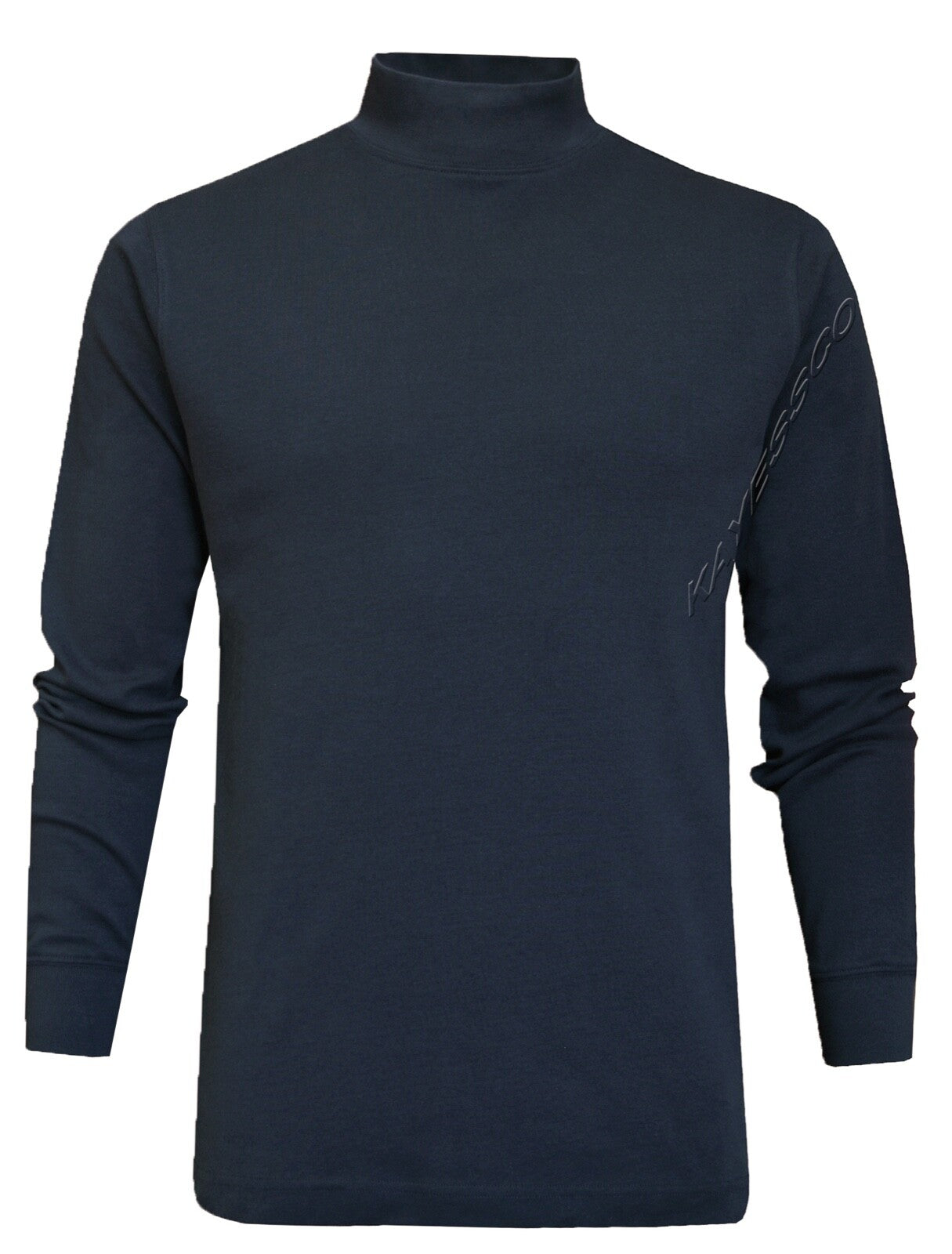 Mens Mock Neck Lightweight Baselayer Turtle Funnel Neck Winter Golf Top M - 3XL