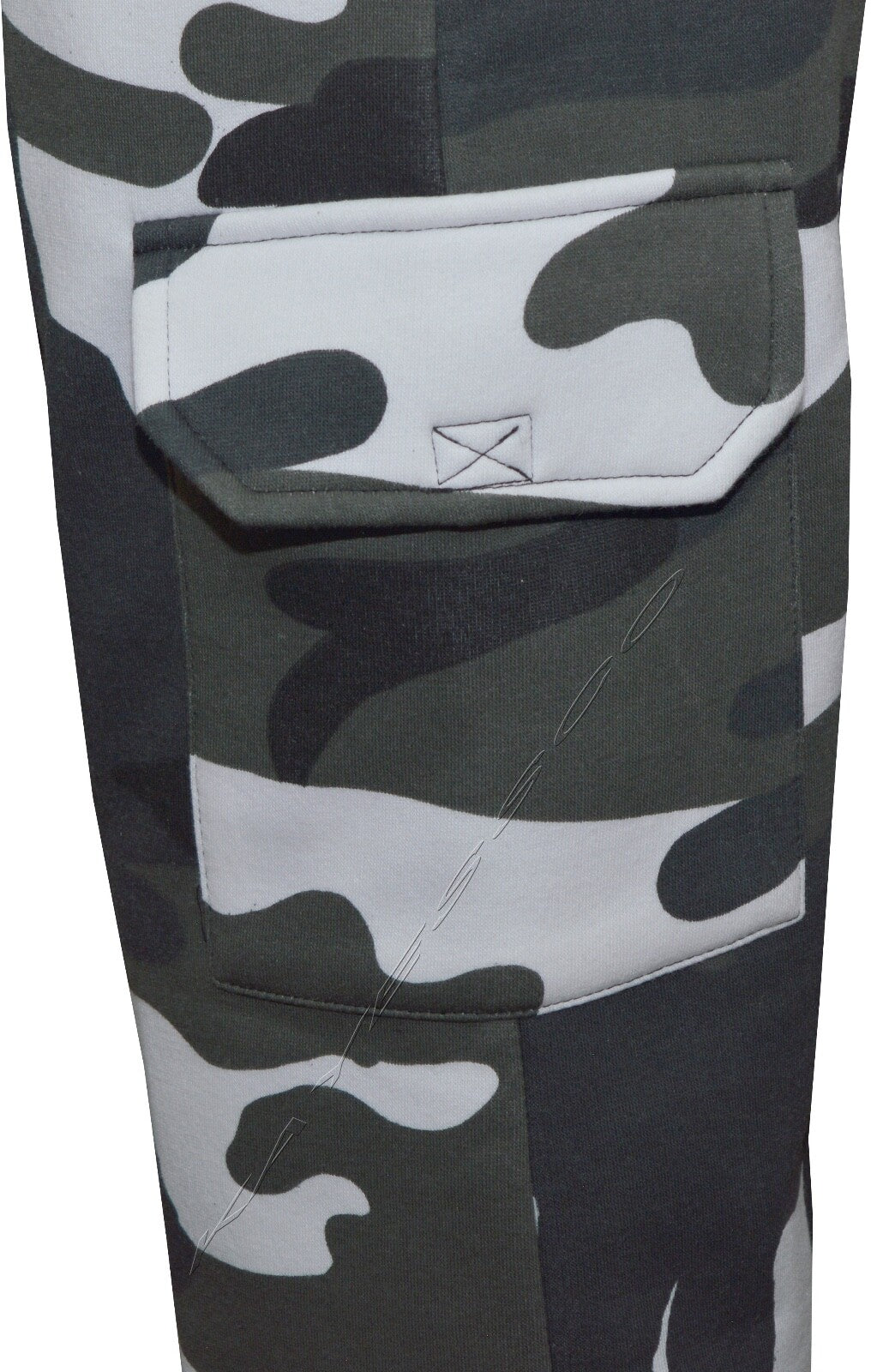 Mens Elasticated Cargo Combat Joggers Camouflage Bottoms with Zip Pockets M-3XL 