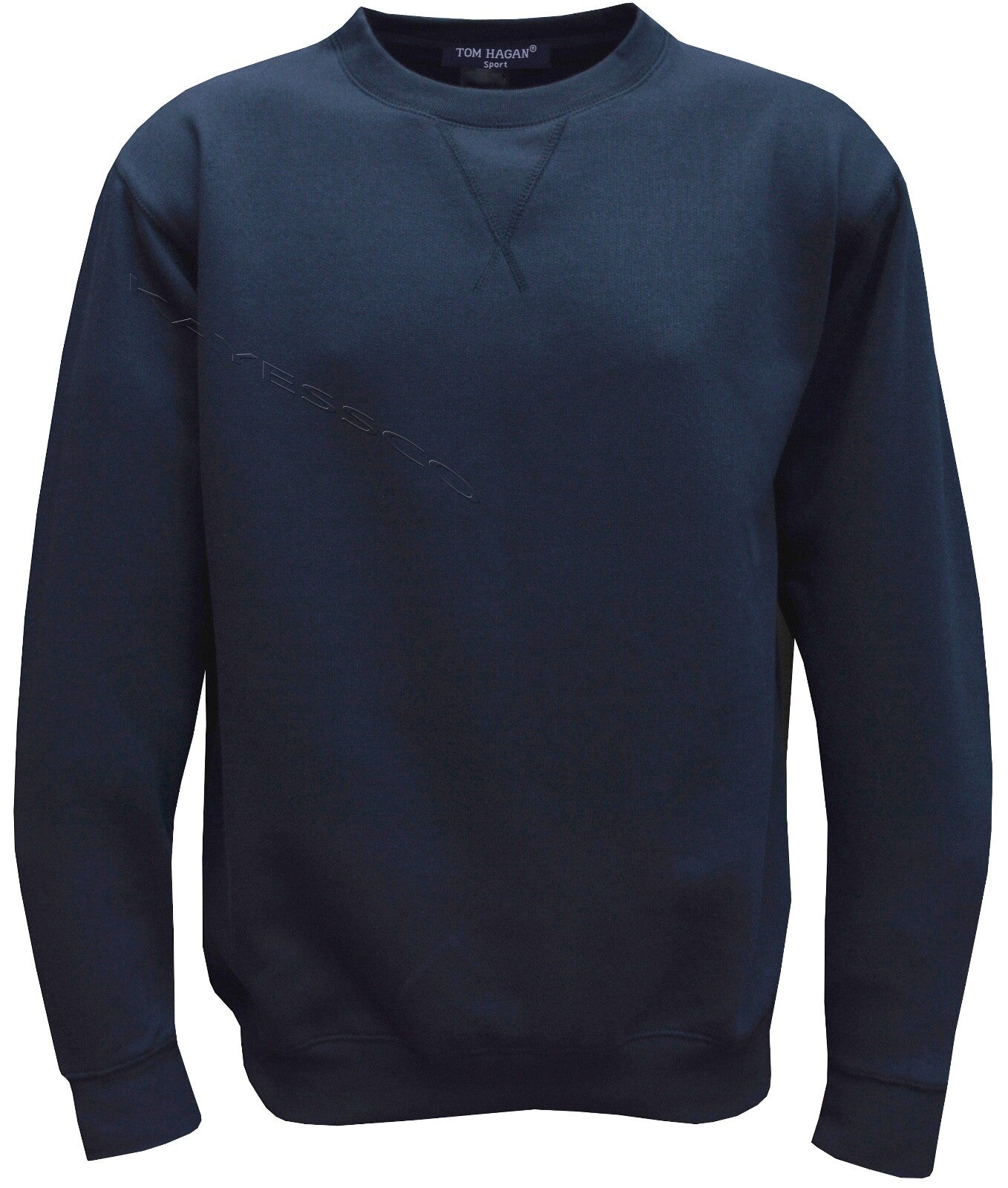  Mens Plain Casual Work Sweatshirt Gym Sports Sweater Top 3XL-5XL By Tom Hagan