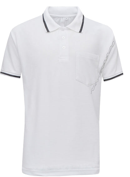 Mens Short Sleeve Polo Shirt Plain Single Tipping Collar with Pocket M - XXL