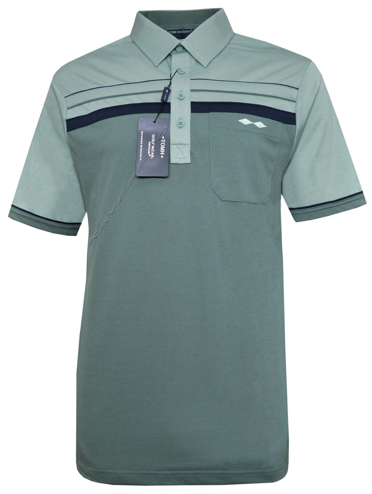 New Mens Short Sleeve Golf Polo Shirt T- Shirt Top Casual M - 6XL by Tom Hagan