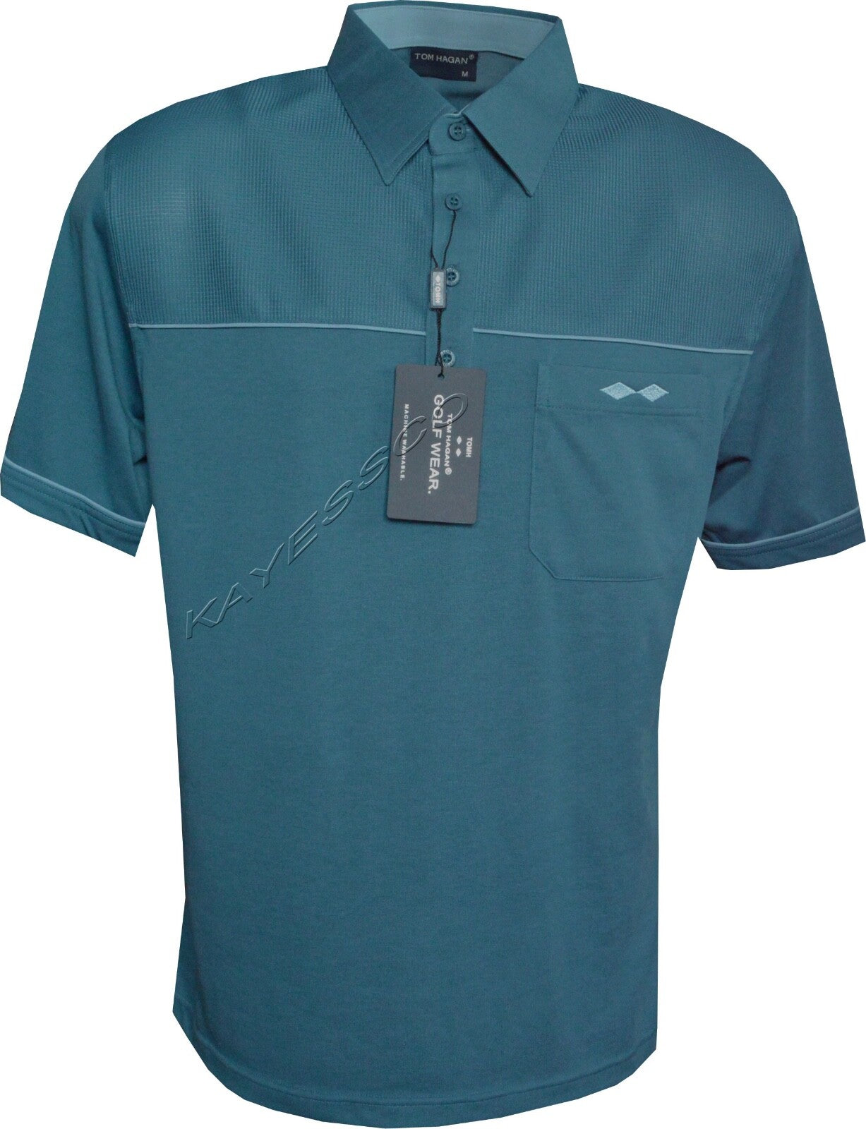 New Mens Short Sleeve Golf Polo Shirt T- Shirt Top Casual M - 6XL by Tom Hagan