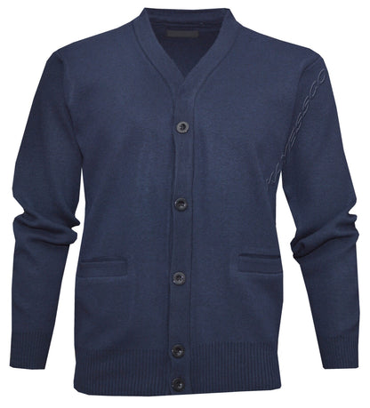 Button Up Cardigan Plain V Neck Knitted Classic Sweater Jumper Casual Top M-2XL