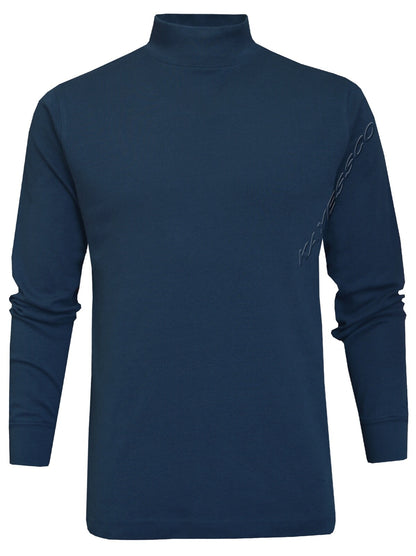 Mens Mock Neck Lightweight Baselayer Turtle Funnel Neck Winter Golf Top M - 3XL