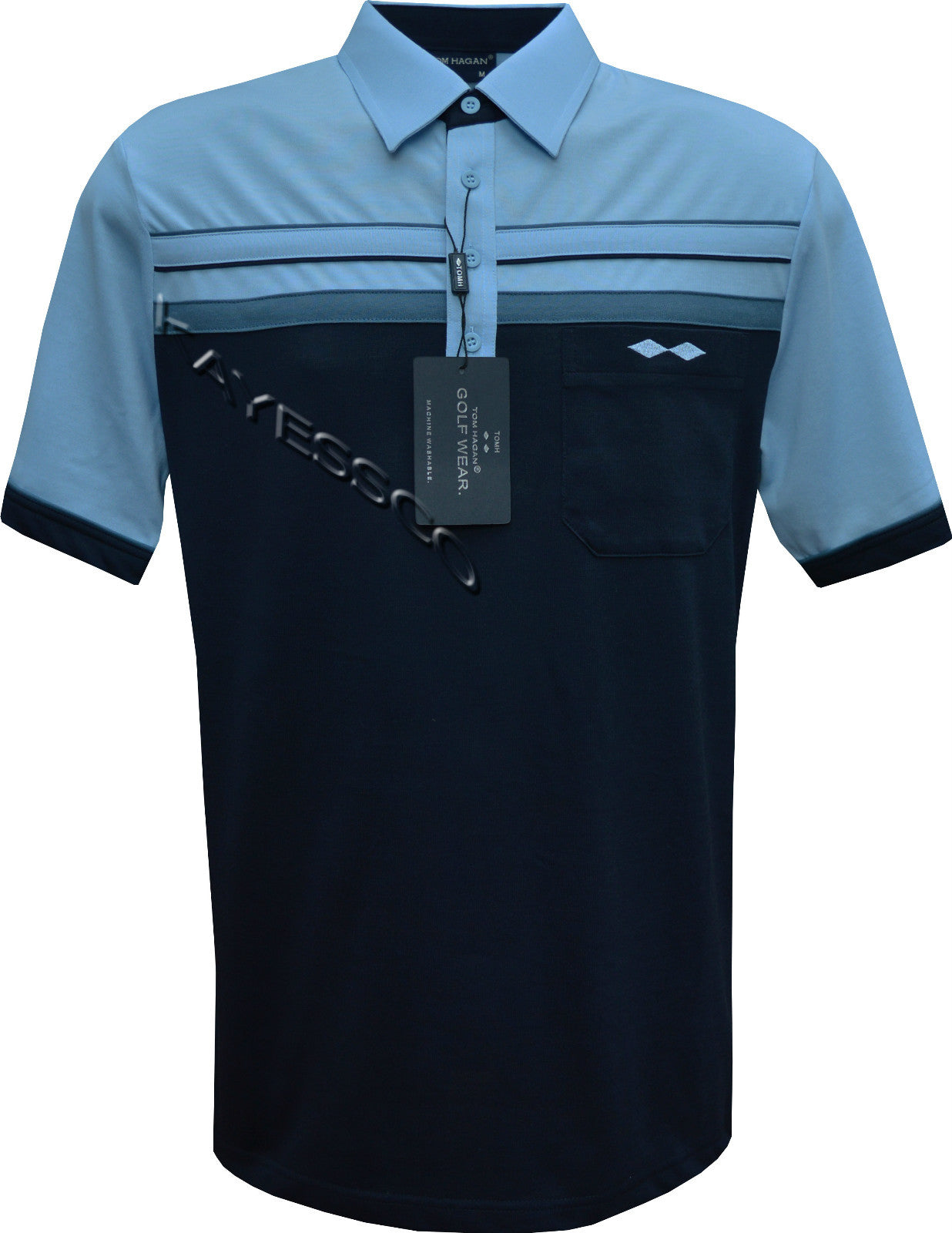 New Mens Short Sleeve Golf Polo Shirt T- Shirt Top Casual M - 6XL by Tom Hagan