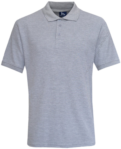 Mens Short Sleeve Polo Shirt Waffle Knit Casual Cotton Mix Thin Summer Top M-3XL