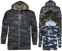 Beebizco Camo Zip-Up Fleece Hoodie