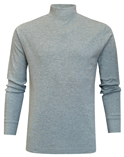 Mens Mock Neck Lightweight Baselayer Turtle Funnel Neck Winter Golf Top M - 3XL