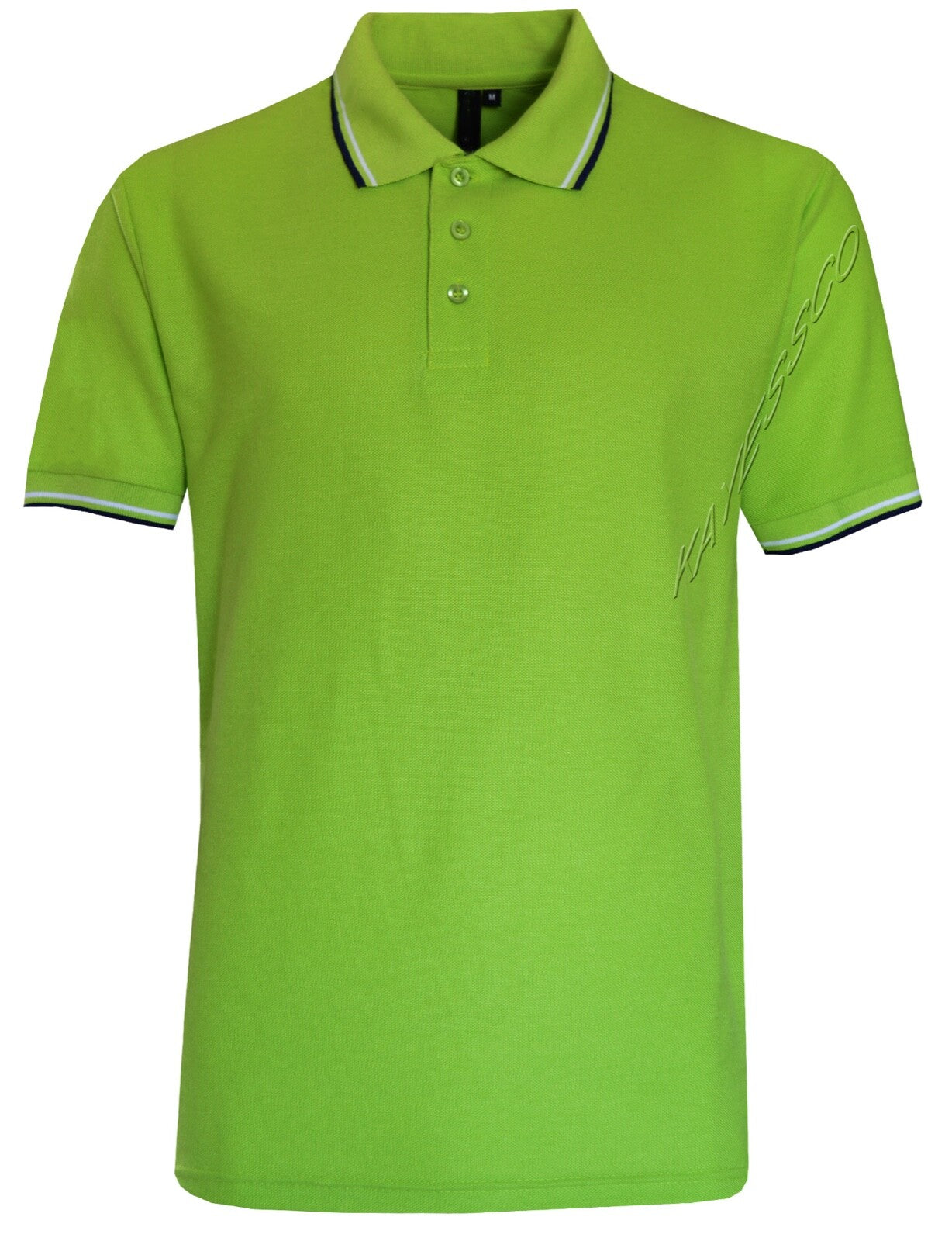 Mens Short Sleeve Polo Shirt Plain Pique Double Tipping Collar Causal Top M-XXL