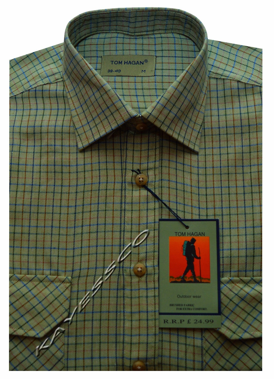 Mens Traditional Country Classics Long Sleeve Check Shirts M - 6XL By Tom Hagan